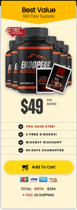 buy endopeak 6 bottles
